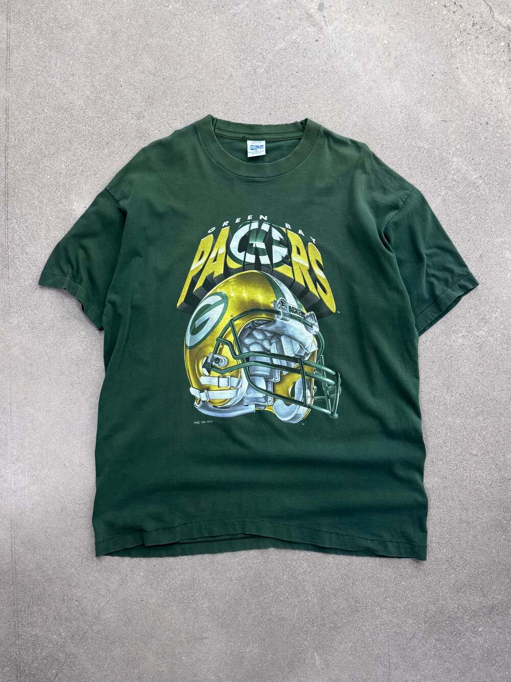 Vintage 1995 Salem Sportswear Green Bay Packers 3D NFL T-Shirt - XXL